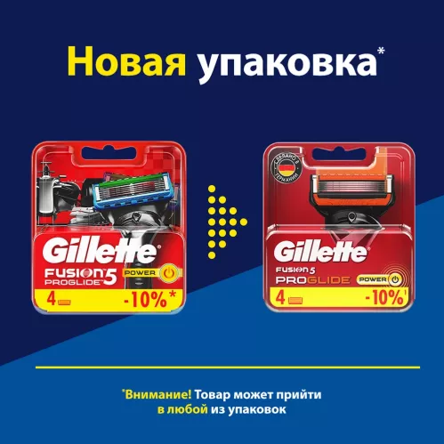 Сменные кассеты Gillette Fusion5 ProGlide Power с 5 лезвиями с точным тримммером для труднодоступных мест для гладкого бритья надолго 4 шт – 8