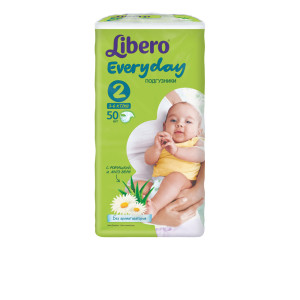 Подгузники Libero Everyday Mini с ромашкой 3-6 кг 50шт