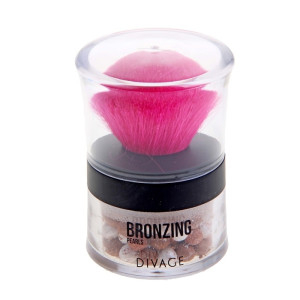 Пудра для лица Divage Brozing pearls бронзатор тон 02 Бежевый 20 гр