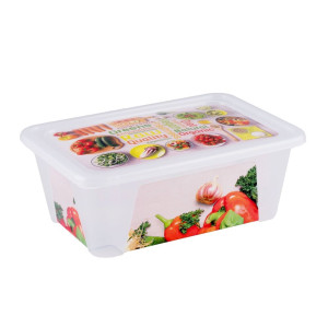 Контейнер green & red  прямоуг. с декором 1,65л