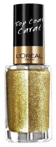 L'Oreal Paris Верхнее покрытие для ногтей "Top Coat", оттенок 910, Золотой карат, 5 мл - 1