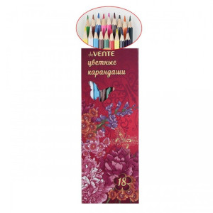 KC 5023700 deVENTE Цветн карандаши "Flowers" 18 цв
