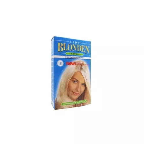 Средство для осветления волос Lady Blonden Extra с фитопорошком зеленого чая 35г – 1