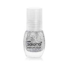 Лак для ногтей Miss Selene mini тон 162 серебряные блестки 5 мл
