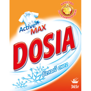Стиральный порошок Dosia Белый снег для ручной стирки 365 гр