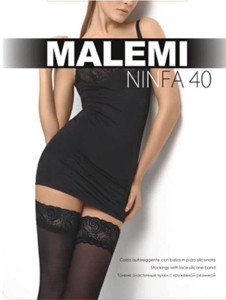 Чулки Malemi Ninfa 40 Den цвет Nero размер 2