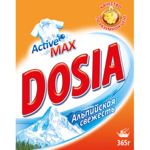 Стиральный порошок Dosia Альпийская свежесть для ручной стирки 365 гр