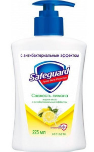 Мыло жидкое Safeguard Лимонная свежесть с антибактериальным эффектом 225 мл