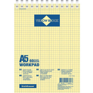 Блокнот Erich Krause Yellow Block на спирали 60 л
