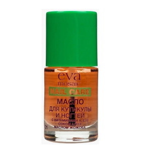 Масло для кутикулы и ногтей Eva Mosaic №01 с витаминами Е, А и D, соком алоэ и маслом жожоба 10 мл