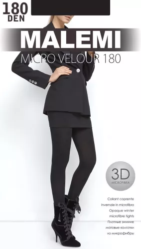 Колготки Malemi Micro velour 180 Den цвет Nero размер 2 – 1