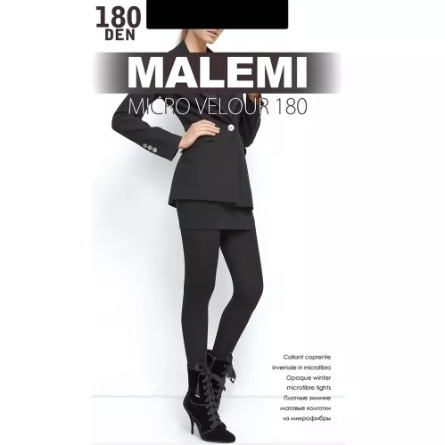 Колготки Malemi Micro velour 180 Den цвет Nero размер 3 – 1