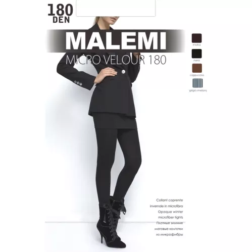 Колготки Malemi Micro velour 180 Den цвет Nero размер 4 – 1