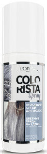 L'Oreal Paris Красящий спрей для волос "Colorista Spray", оттенок Волосы Металлик, 75 мл - 1