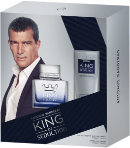 Подарочный набор Antonio Banderas King of Seduction для мужчин туалетная вода 50 мл и бальзам после бритья 50 мл