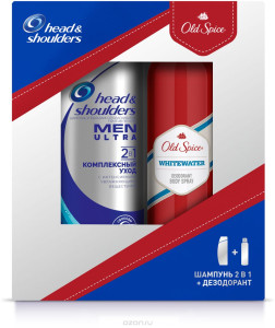 Подарочный набор  Head&Shoulders Шампунь 400мл и Дезодорант спрей Old Spice150мл