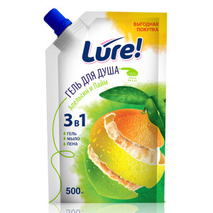 LURE Гель для душа Цитрусовый Микс 500 мл (дой-пак)