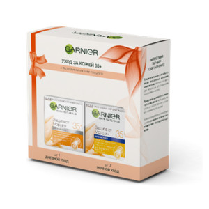 Подарочный набор Garnier Skin Naturals  Антивозрастной уход, Защита от морщин 35+  дневной крем для лица,50 мл и ночной крем для лица,50 мл - 1