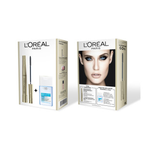 Подарочный набор L`Oreal Paris Тушь для ресниц Telescopic черная 8 мл и средство для снятия макияжа 125 мл - 1