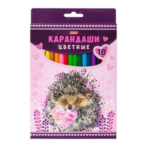 KC BKc18760 Hatber Карандаши 18цв Мягкие и пушист.