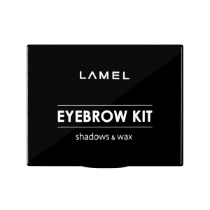 Тени для бровей Lamel Eye Brow Kit тени и воск тон 02 Темно-коричневый 8 гр - 1