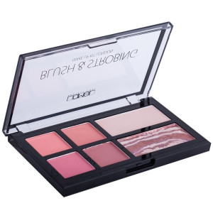Палетка для лица Lamel с хайлайтером BLUSH&STROBING 16 гр