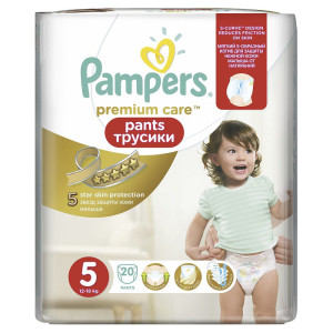 PAMPERS Трусики Premium Care Junior 12-18 кг 20шт