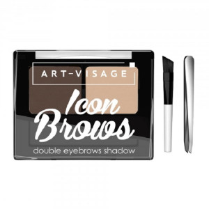 Тени для бровей Art Visage Icon Brows двойные оттенок 423 3.6 гр