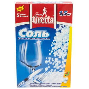 FRAU GRETTA соль для посудомоечной машины " 5 в 1" 1,5 кг