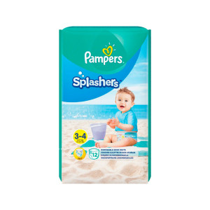 Подгузники-трусики Pampers Splashers для плавания Midi-Maxi 6-11кг 12шт
