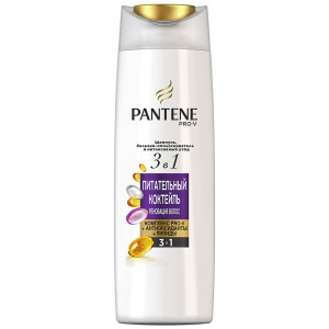 PANTENE Шампунь 3в1 Питательный коктейль 360мл