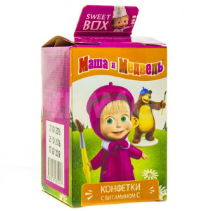 СВИТБОКС МАША И МЕДВЕДЬ 2 Мармелад с игрушкой 10г