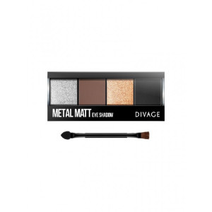 Палетка теней для век Divage Metal matt оттенок 01 8 гр