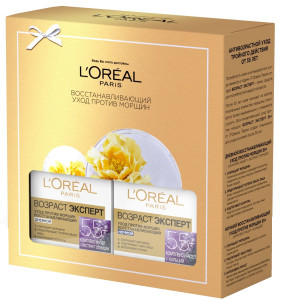 Подарочный набор L`Oreal Paris Возраст Эксперт Дневной крем 55+ 50 мл и Ночной крем 50 мл - 1