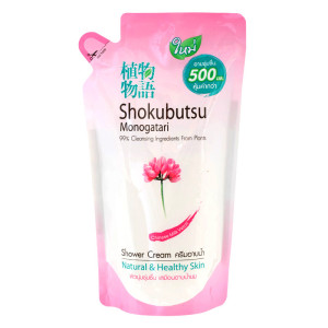 LION Shokubutsu Гель для душа Молочные протеины 500м
