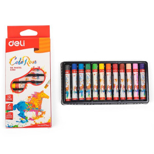 Пастель масляная Deli ColoRun 12 цветов