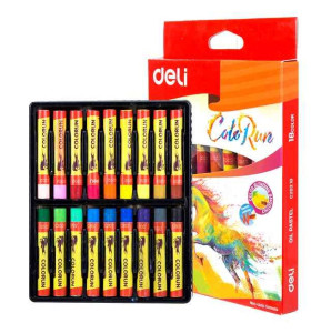 Пастель масляная Deli ColoRun 18 цветов