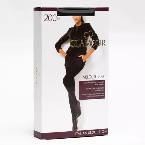 Колготки Glamour Velour 200 Den цвет Nero размер 2 – 1