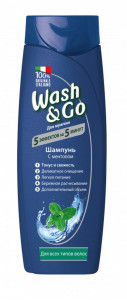 Wash&Go Шампунь Ментол д/всех типов волос 200 мл