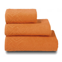 Полотенце  LUX Plait махровое оранжевый 50х90 см