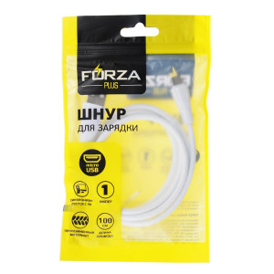 FORZA USB Кабель д/зарядки смартфонов 1м 1А 3цв
