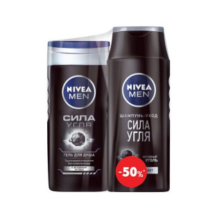 NIVEA ПРОМО Гель д/д Сила угля+Шамп. Сила угля