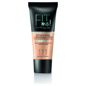 Тональный крем Maybelline New York Fit Me матирующий, скрывающий поры Оттенок 111 Ванильно-розовый 30 мл - 1
