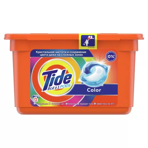 Капсулы для стирки Tide Color 3в1 12 шт – 1