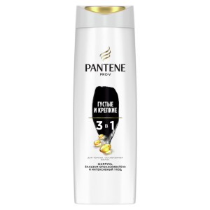 Шампунь для волос Pantene Густые и крепкие 3 в 1 360 мл