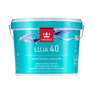 Краска Tikkurila Luja 40 интерьерная база А экстремально стойкая полуглянцевая 2.7 л