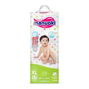 Подгузники-трусики Manuoki XL 12+ кг 38 шт
