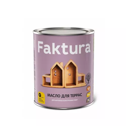 Масло для террас Faktura бесцветный шелковисто-матовый 0.7 л – 1