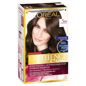 L'Oreal Paris Стойкая крем-краска для волос "Excellence", оттенок 5.00, Шоколадный - 1