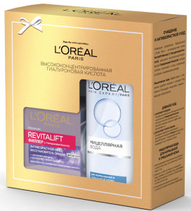 L'Oreal Paris Подарочный набор: Дневной антивозрастной крем "Ревиталифт Филлер [ha]", 50мл+Мицеллярная вода, 200 мл - 1